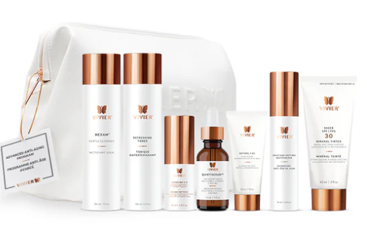 Vivier Advanced Anti-Aging Program with Make up bag